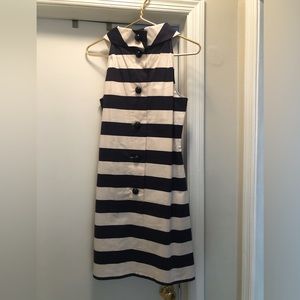 Sail to Sable Navy & White Stripes Dress